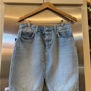 L'AGENCE denim pencil skirt